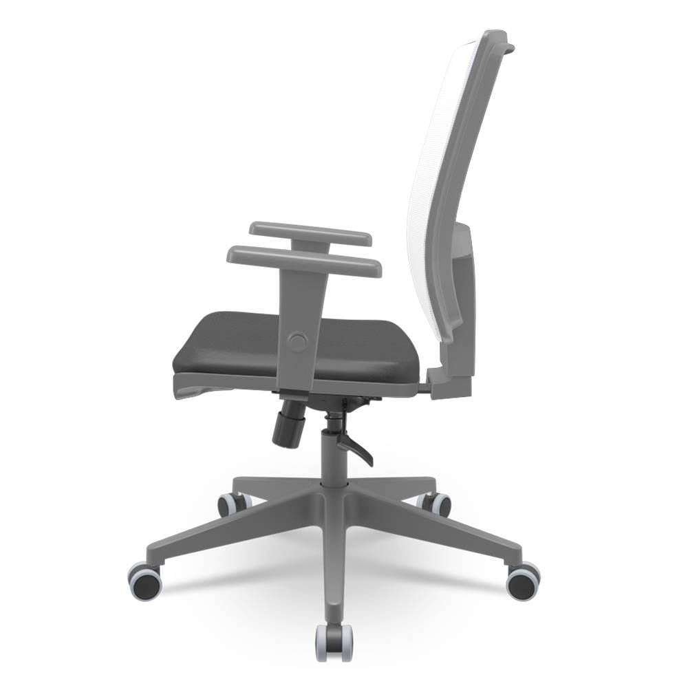 Cadeira-Brizza-Diretor-Grafite-Tela-Branca-Assento-Vinil-Preto-Base-RelaxPlax-Piramidal---66370
