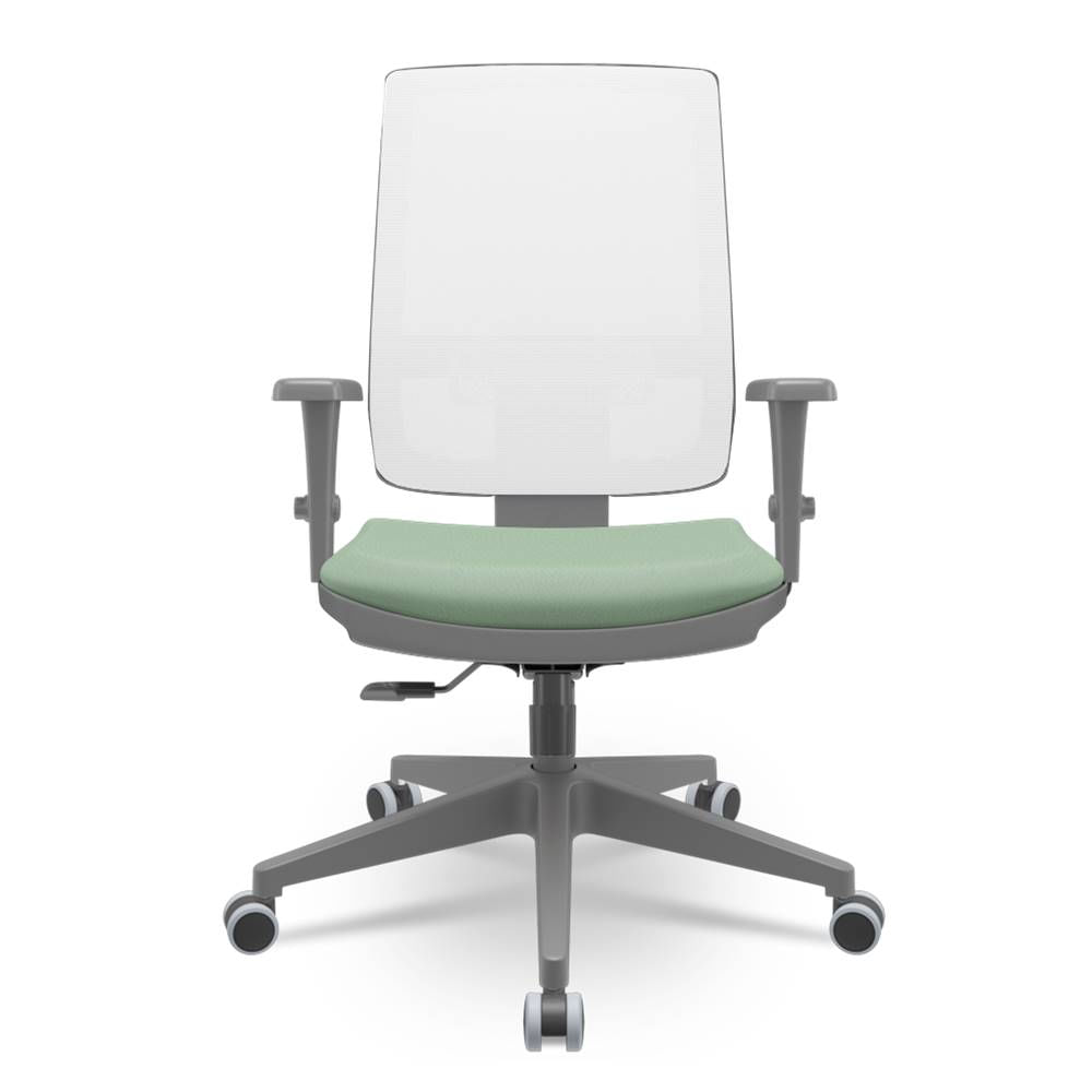 Cadeira-Brizza-Diretor-Grafite-Tela-Branca-Assento-Vinil-Verde-Base-RelaxPlax-Piramidal---66375