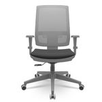 CadeiraBrizzaDiretorGrafiteTelaCinzaAssentoAeroPretoBaseRelaxPlaxPiramidal66388