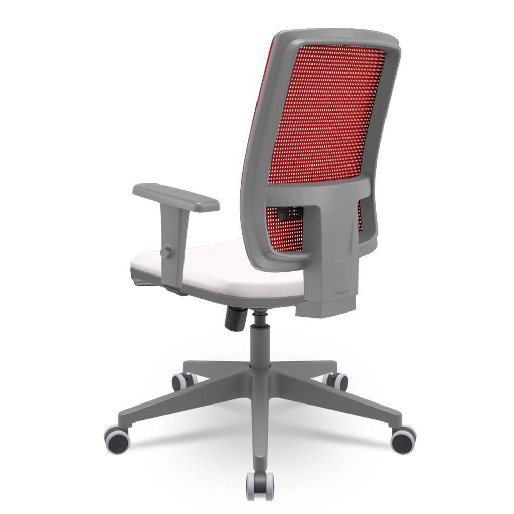 Cadeira-Brizza-Diretor-Grafite-Tela-Vermelha-Assento-Vinil-Branco-Base-RelaxPlax-Piramidal---66420