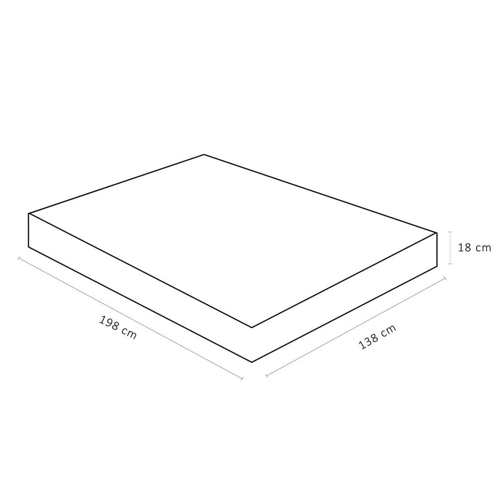 Colchão Viuva Physical Airtech Ortopillow 128 cm 6.0 Densidade D28