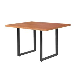 Mesa de Jantar Toulouse Base Aço Tampo Madeira Castanho 120cm - 58522
