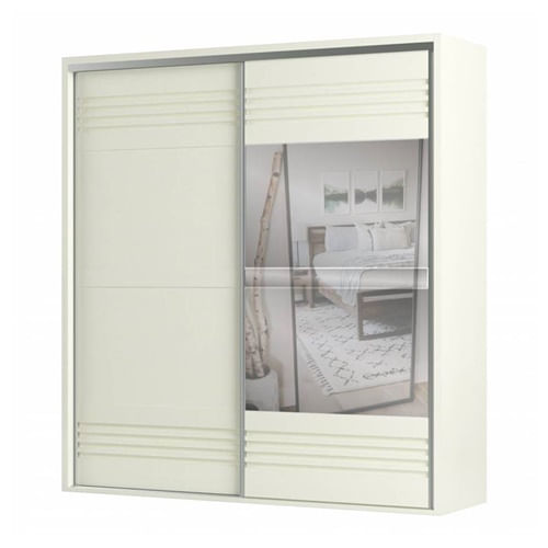 Roupeiro-Menfis-2-Portas-com-Espelho-cor-Off-White-223cm