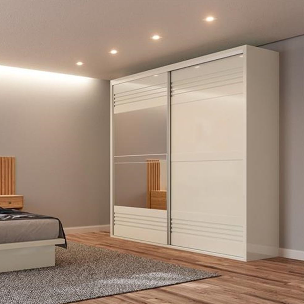 Roupeiro-Menfis-2-Portas-com-Espelho-cor-Off-White-223cm
