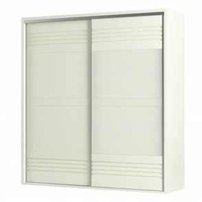 Roupeiro Menfis 2 Portas cor Freijo Off White 223cm - 66707