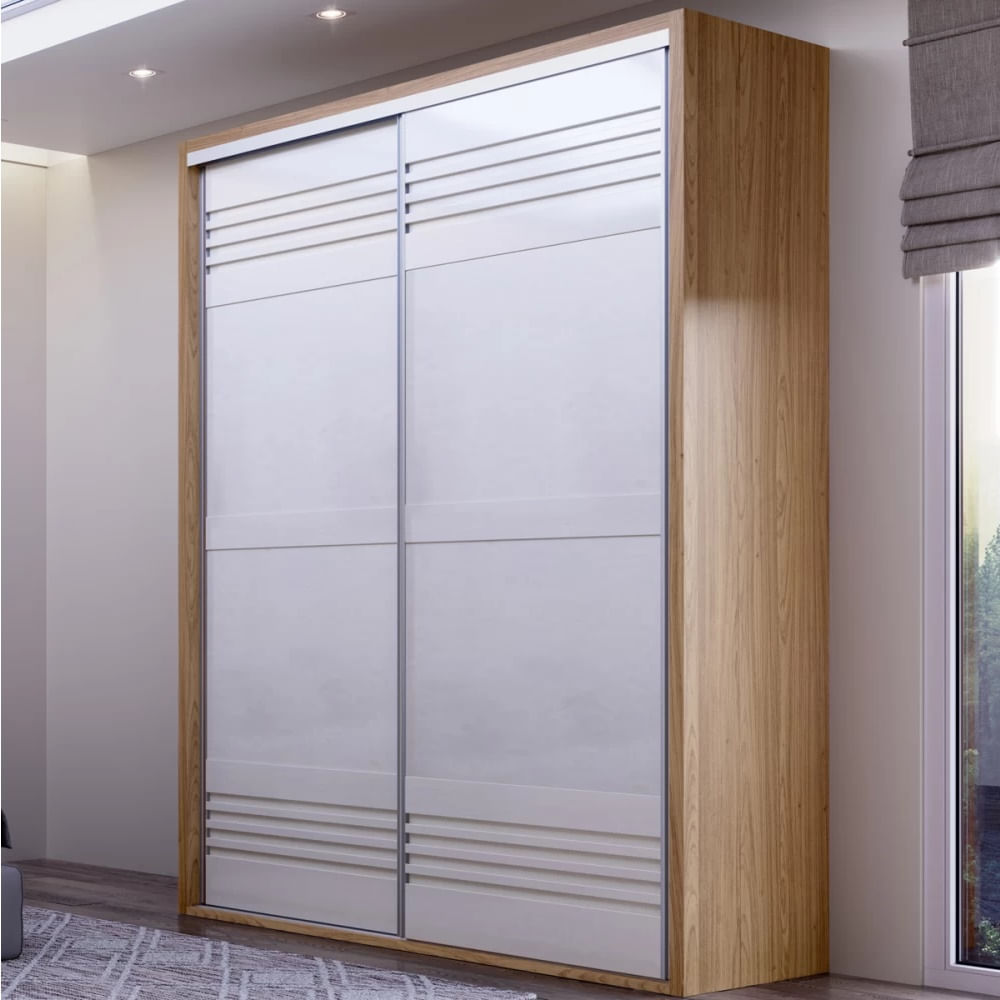 Roupeiro-Menfis-2-Portas-cor-Freijo-Off-White-267cm