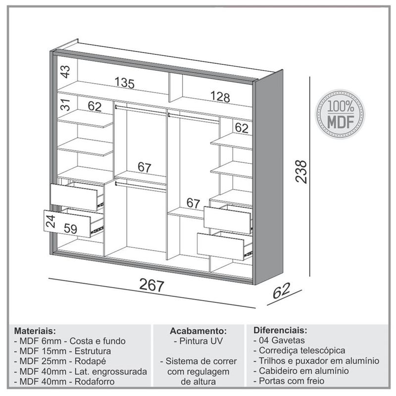 RoupeiroMenfis2PortascorFreijoOffWhite267cm