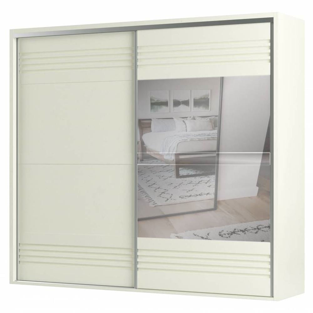 Roupeiro-Menfis-2-Portas-com-Espelho-cor-Off-White-267cm