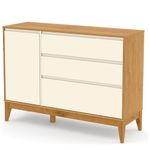 ComodaNatureCleanComPortanaCorFreijoOffWhitecomBaseEcoWood132cm