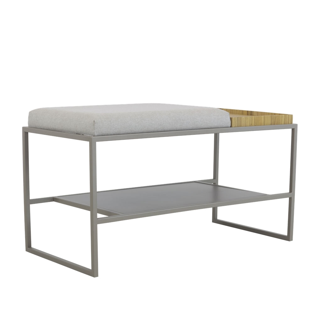 Banco-Duets-com-Sapateira-Trama-Perola-e-Louro-Freijo-com-Base-Champagne-80cm