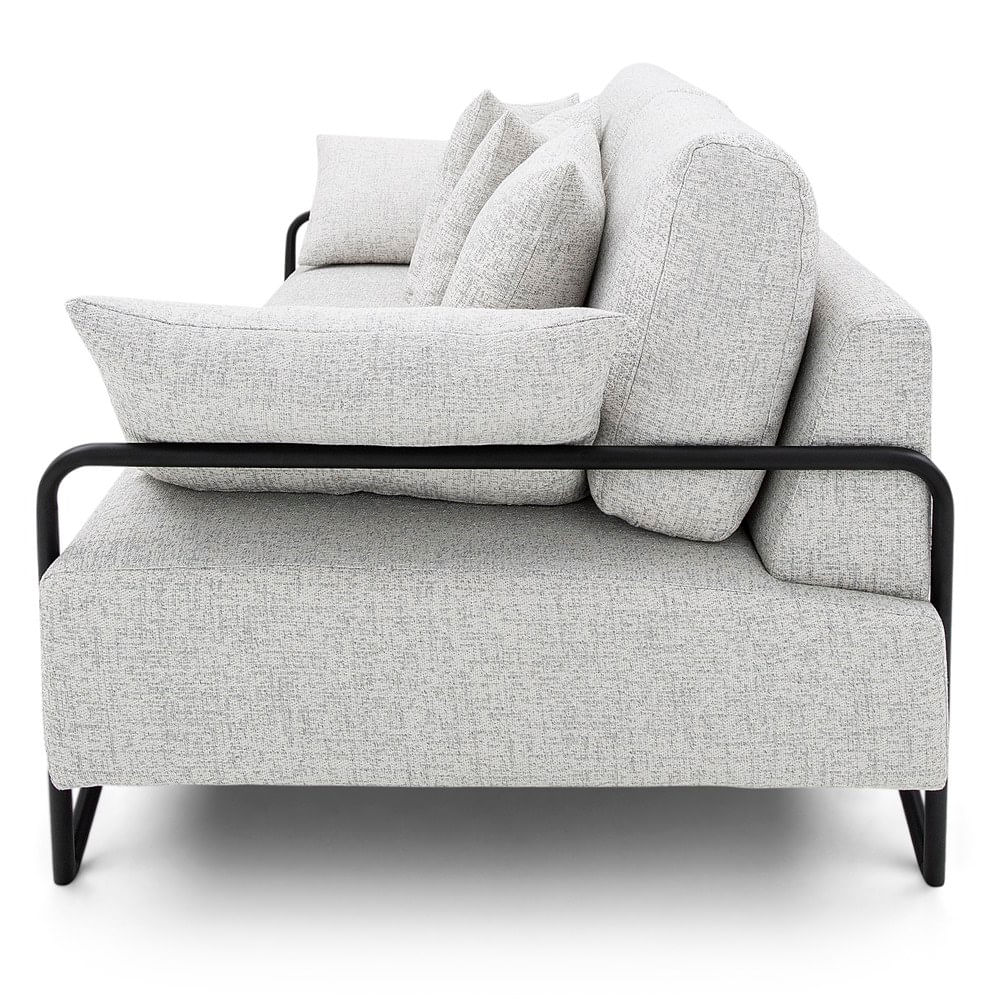 SofaLubeck2LugarescorCinzacomPesPretos180cm67290