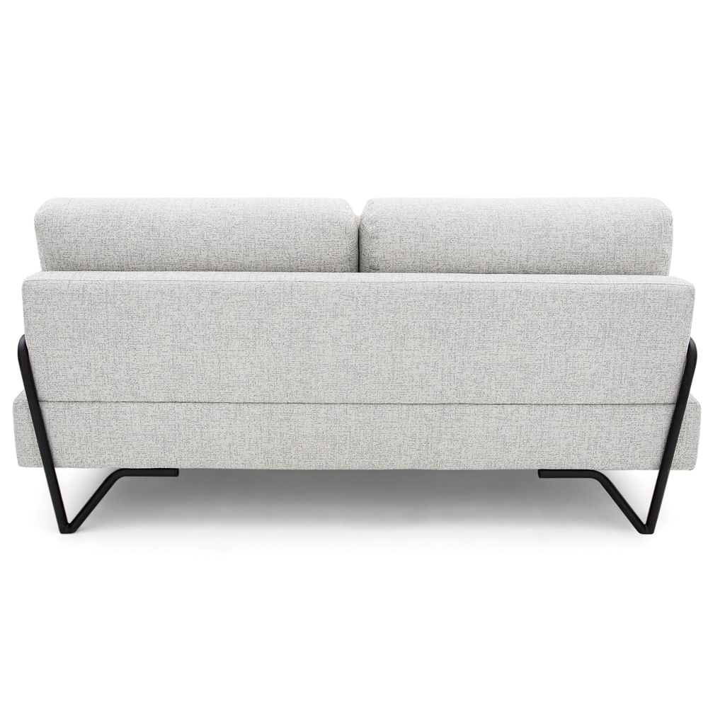 SofaLubeck2LugarescorCinzacomPesPretos180cm67290