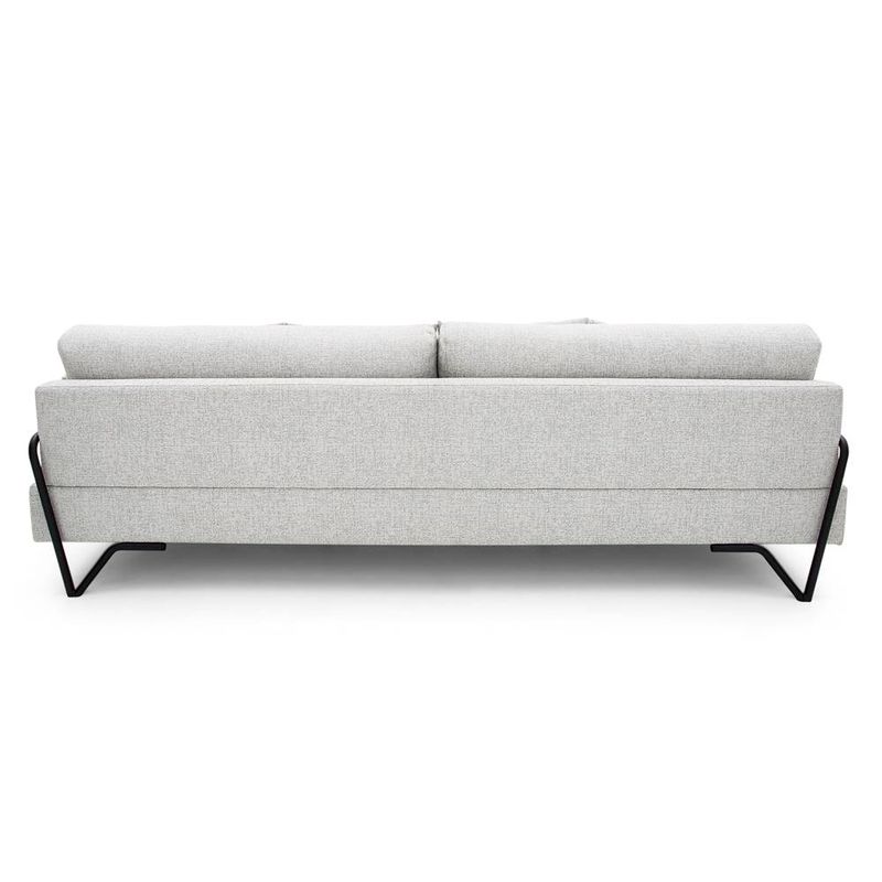SofaLubeck4LugarescorCinzacomPesPretos260cm67298