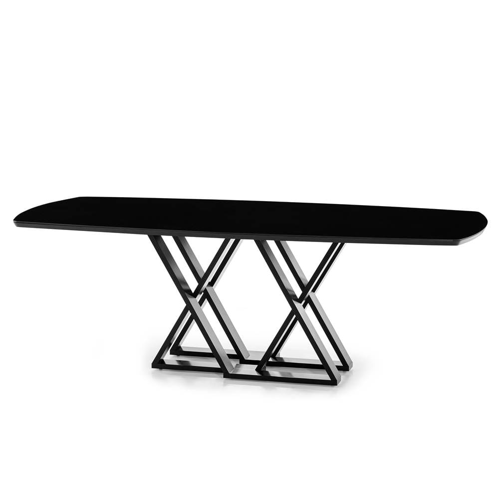Mesa-Jantar-Namur-Retangular-Tampo-Barril-com-Vidro-Preto-e-Base-Preta-180cm---67350