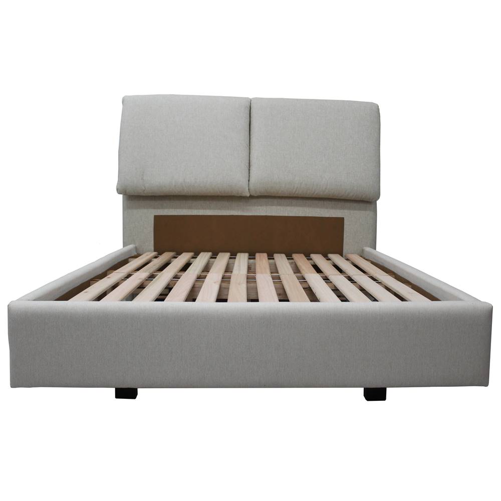 cama one touch na cor bege cama parfa colchão 138cm casal