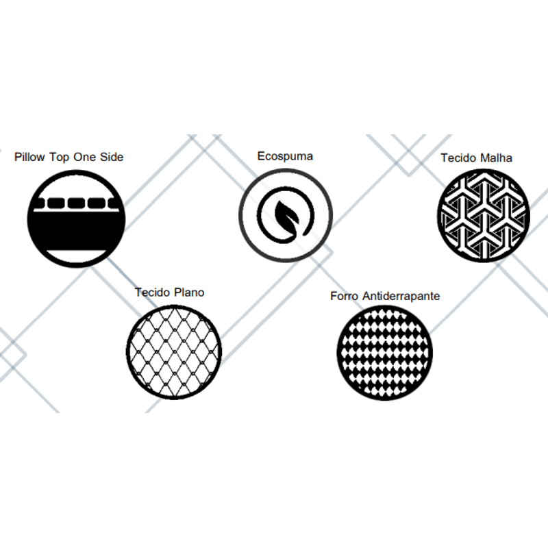 ColchaoSolteiroTaviraOneSidePillowTop88X188cm6742