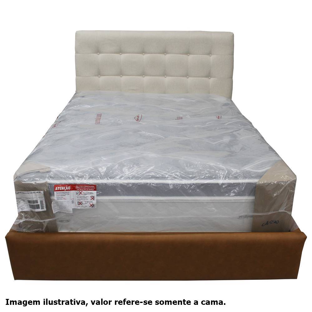 cama oslo com colchão imagem ilustrativa