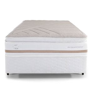 Conjunto Box Solteirão Sun Fresh One Side Pillow Top Base Fendi 96X203cm - 67439
