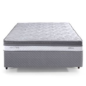 Conjunto Box Casal Évora One Side Pillow Top Base Idea Baixo 138x188cm - 67452