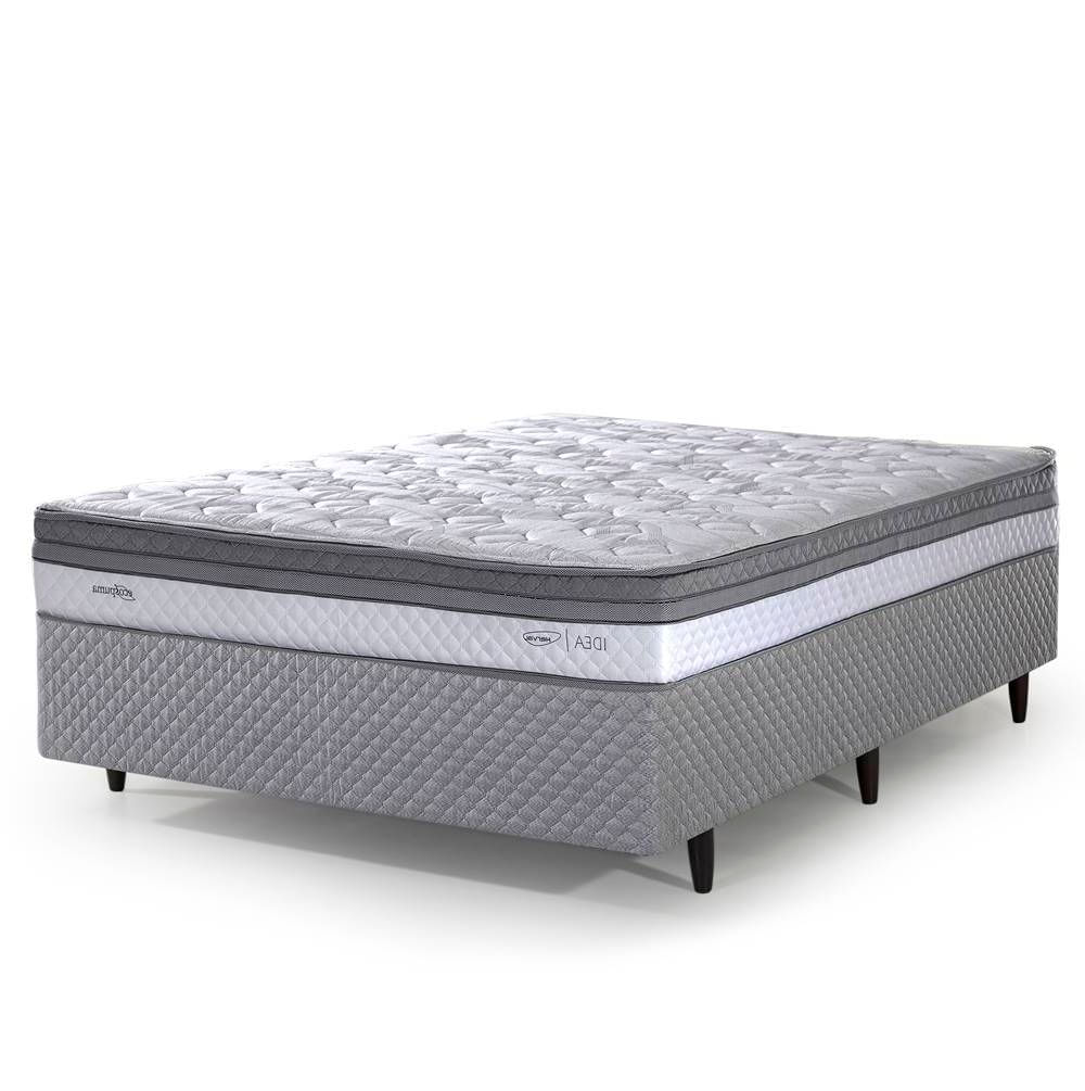 Conjunto-Box-Solteiro-Evora-One-Side-Pillow-Top-Base-Idea-Alto-88x188cm---67458