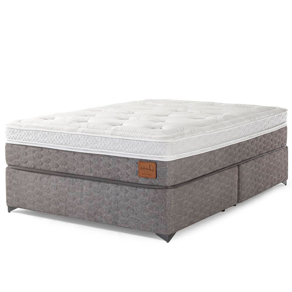Conjunto Box Casal Aurora One Side Pillow Top Base Exclusive Favo Com 2 USB 138X188cm - 67476