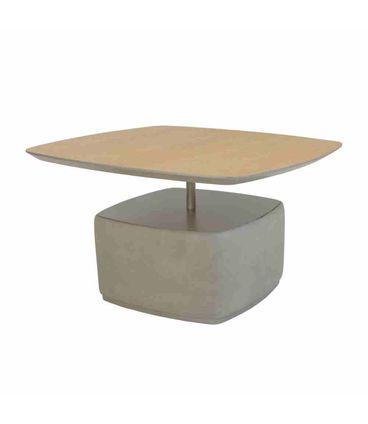 Mesa Lateral Alta Alloy Tampo Carvalho Cru Haste Fendi Base Soft 60cm - 67611