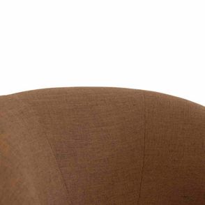Poltrona Balloon com Base Fixa em Linho Terra Cota 73 cm - 67612