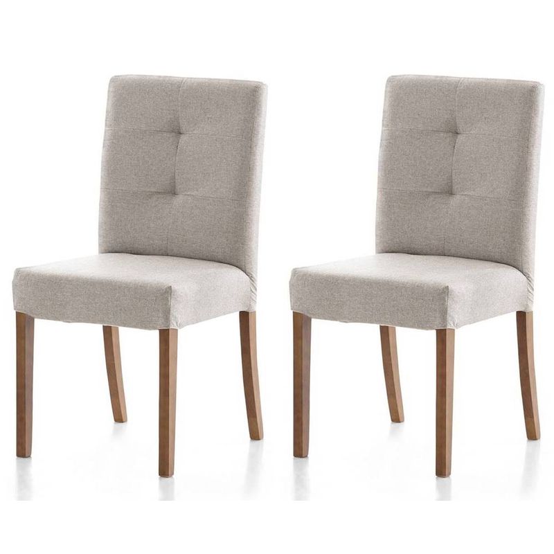 KitCom02CadeirasDesmontaveisAndenneSemBracoEncostoEstofadoPesAmendoa