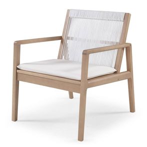 Poltrona Dover Madeira Macica Acabamento Verniz Amendoa - 67668