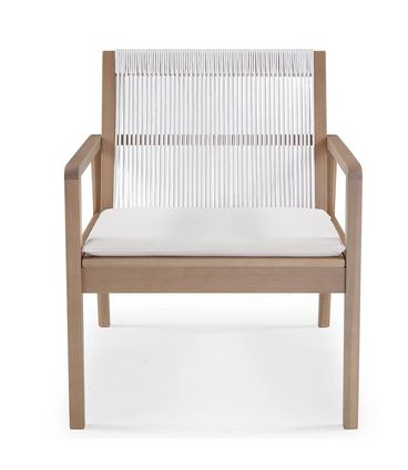 Poltrona Dover Madeira Macica Acabamento Verniz Amendoa - 67668