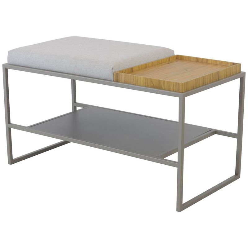 BancoSapateiraErosAssentoPerolaeBaseChampagne120cm