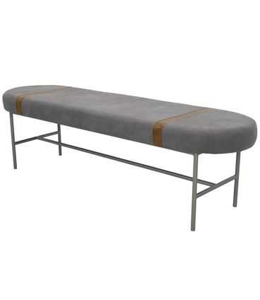 Banco Otelo Soft Cinza 160cm - 67684