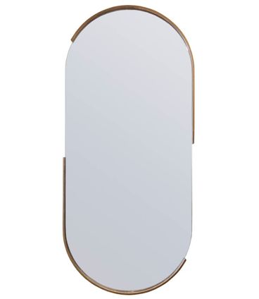 Espelho Maceio Prata Borda Louro Feijo 55,5X91,5cm - 67726