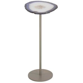 Mesa de Apoio Nala Pedra Natural Base Champagne 54cm - 67733