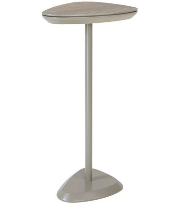 Mesa Apoio Elsinki Alta Recouro Croco Fendi Haste e Base Champagne 65cm - 67758