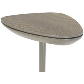 Mesa Apoio Elsinki Alta Recouro Croco Fendi Haste e Base Champagne 65cm - 67758