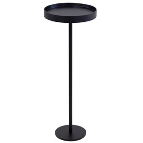 Mesa de Apoio Tokyo Alta Tampo Laca Preta Base Preta 60cm - 67765