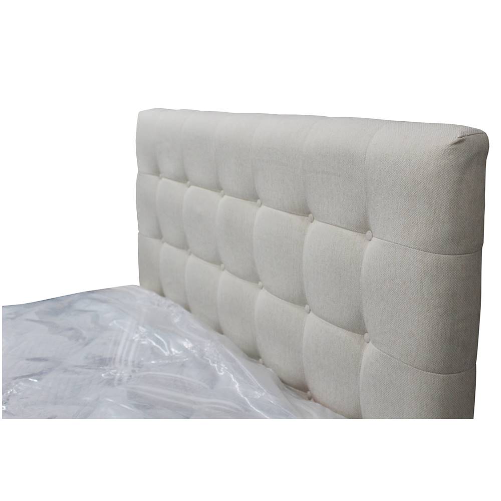 conjunto cama oslo bege com colchão sun tech