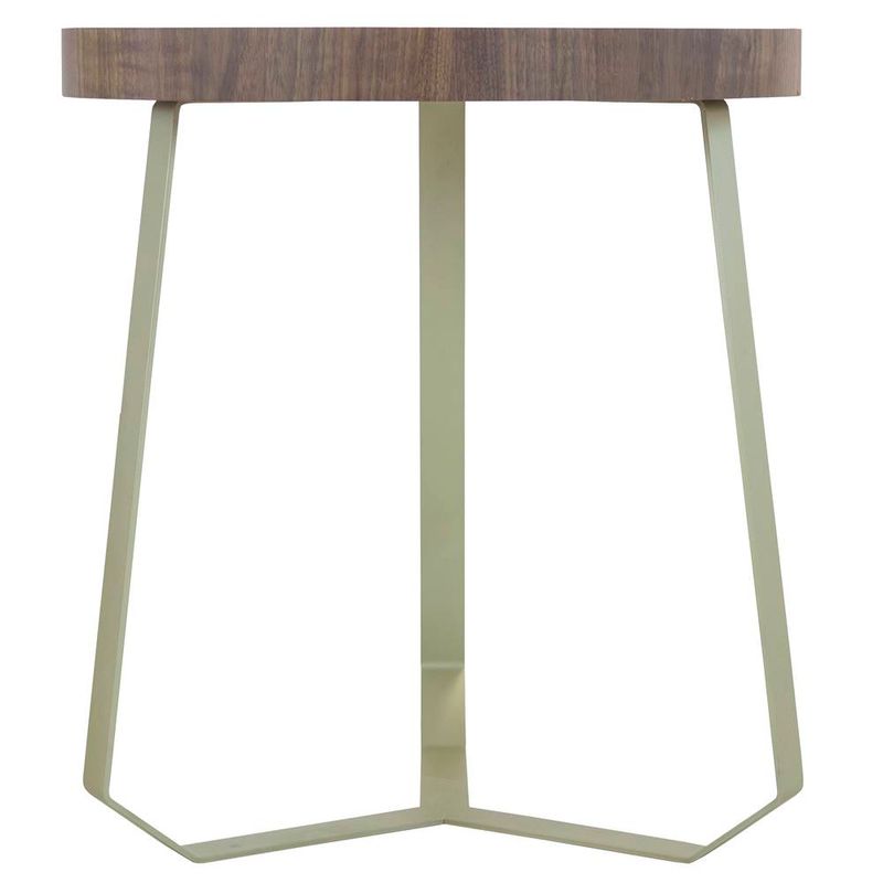 MesaLateralRoccoBaixaTampoNogueiraeCastanhoBaseDourada