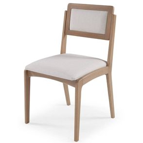 Cadeira Argos Estofada Tecido na cor Cru - 67820