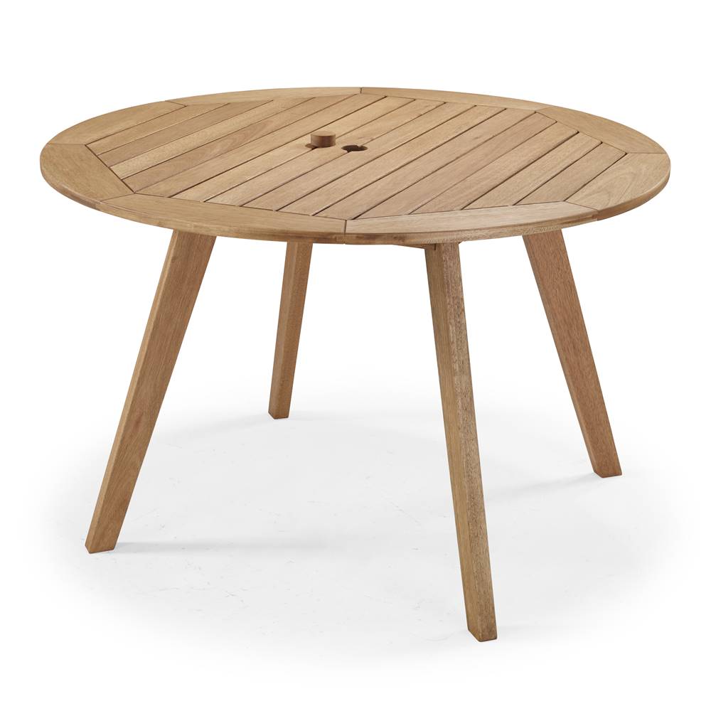 masa redonda tambau base e tampo em amdeira stain jatoba