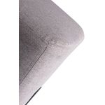 PuffBeagleRetangularLinhoCinzaBasePreto