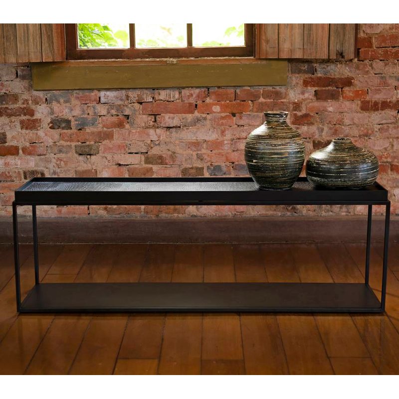 SofaTableLoiTampoPretoeCrocoPretocomBasePreta150cm