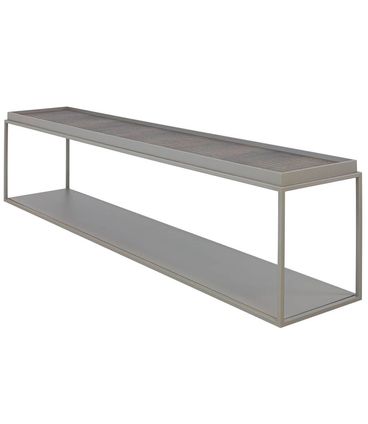Sofá Table Lói Tampo Croco Fendi e Base Aluminium 188cm - 67840