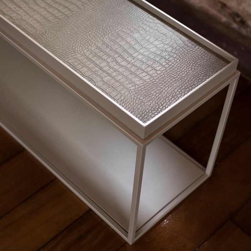 SofaTableLoiTampoChampagneeCrocoFendicomBaseChampagne188cm