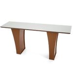 AparadorMelindaTampoVidroOffWitheeBaseAmendoa160CM