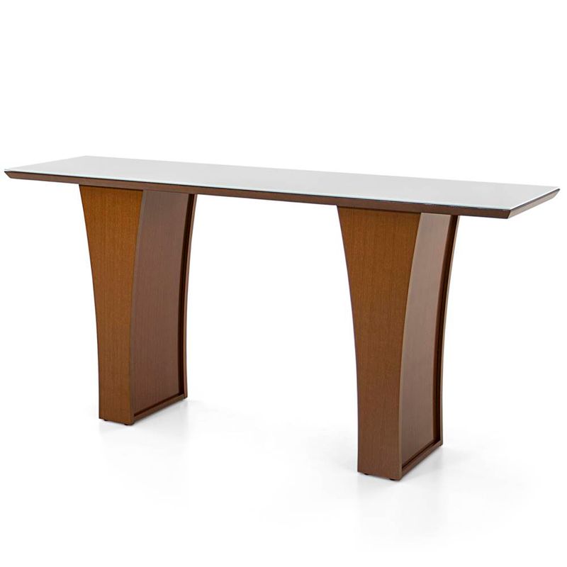 AparadorMelindaTampoVidroOffWitheeBaseAmendoa200CM