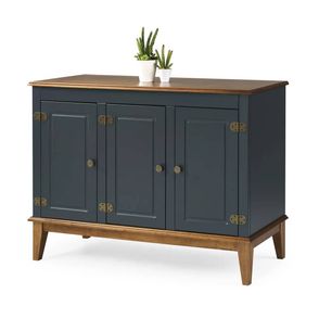 Buffet Antoine 3 Portas Azul Petróleo 114cm - 67875