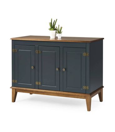 Buffet Antoine 3 Portas Azul Petróleo 114cm - 67875