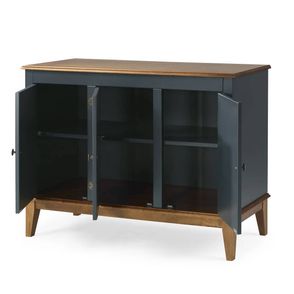 Buffet Antoine 3 Portas Azul Petróleo 114cm - 67875